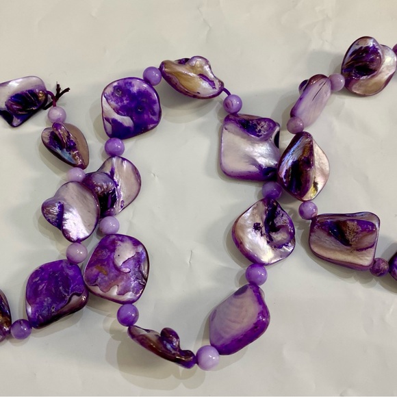 Mother of Pearl Shell Bracelet Set of 3 - Picture 2 of 4